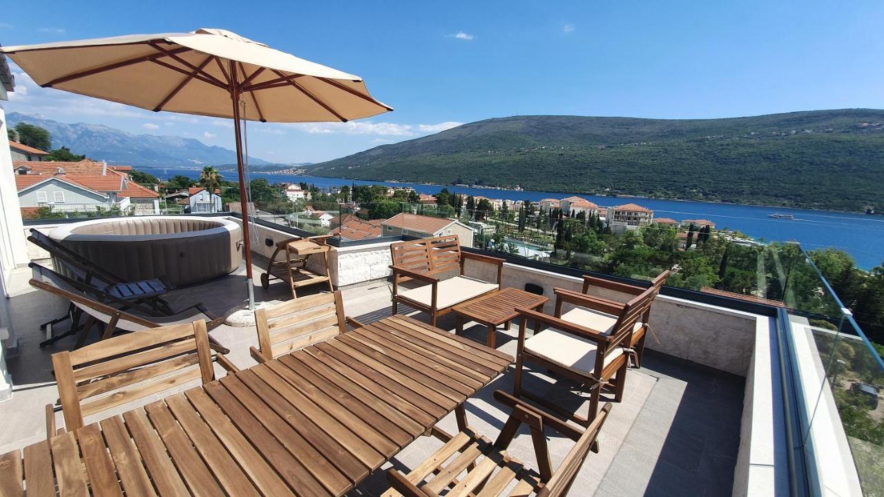 Porto Vista Penthouse Kumbor Apartman Kültér fotó
